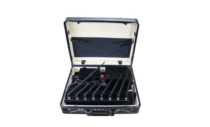 Caixa de 8 bandas 4G interferência de sinal de telefone móvel, Wi-Fi GPS interferência UHF VHF interferência com controle remoto 0